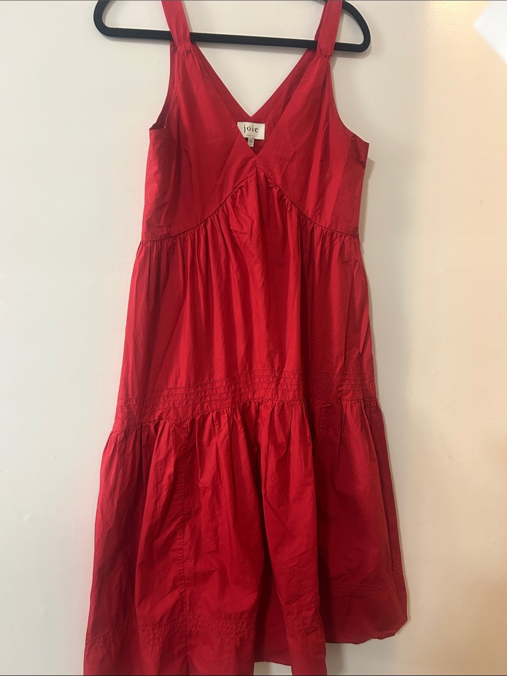 Joie Red Tiered Cotton Sundress for Girls